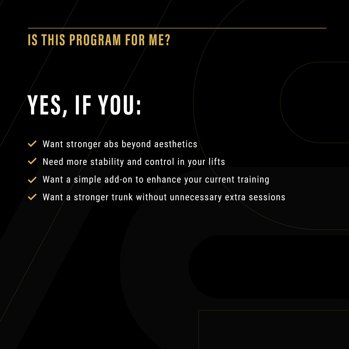 The Ultimate ABS add-on program